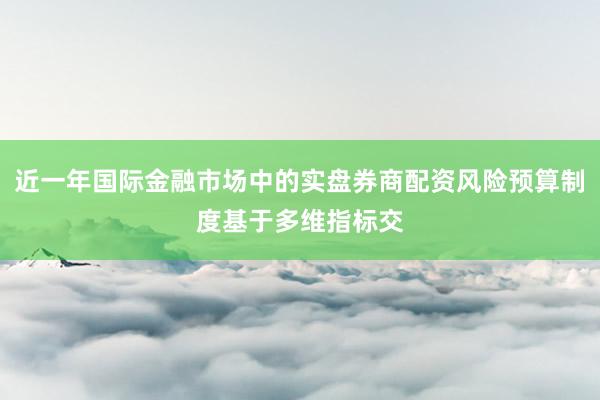 近一年国际金融市场中的实盘券商配资风险预算制度基于多维指标交