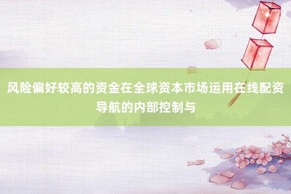 风险偏好较高的资金在全球资本市场运用在线配资导航的内部控制与
