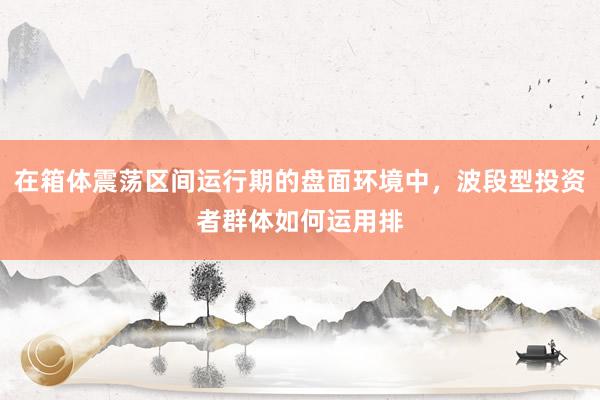 在箱体震荡区间运行期的盘面环境中，波段型投资者群体如何运用排