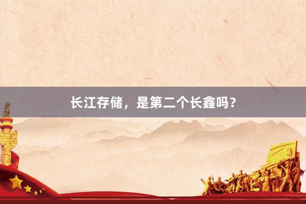 长江存储，是第二个长鑫吗？