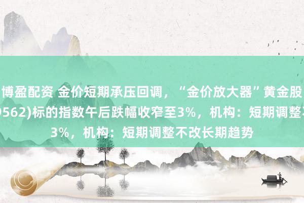博盈配资 金价短期承压回调，“金价放大器”黄金股ETF华夏(159562)标的指数午后跌幅收窄至3%，机构：短期调整不改长期趋势