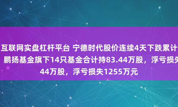 互联网实盘杠杆平台 宁德时代股价连续4天下跌累计跌幅3.6%，鹏扬基金旗下14只基金合计持83.44万股，浮亏损失1255万元